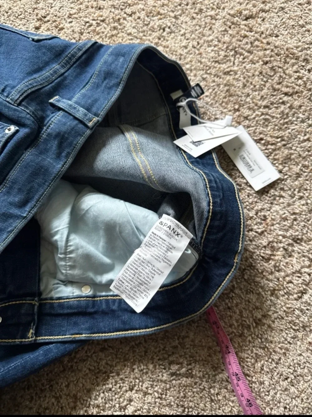 NWT SPANX SPANXsculpt ReDefine High Waist Crop Kick Flare Jeans Size 20 - Picture 12 of 12